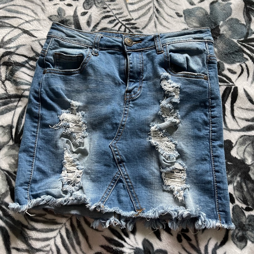 Light Jean skirt